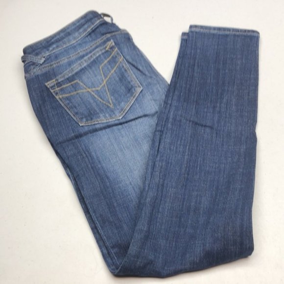 LIKE NEW VIGOSS CHELSEA SKINNY JEANS 27x29 RARE DISTRESS ED 😎 - Picture 11 of 12